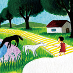 「ceu e barco 
空とボート」
2011北海道ホテルでの
個展にて