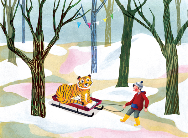 サーカスから逃げたトラ